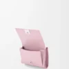 Çakıl desenli dana derisinden üretilmiş Anagram üç katlı cüzdan Blossom