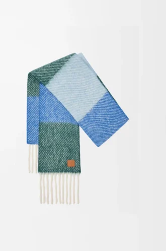 Alpaka ve yün karışımı Blue/Green