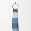 Alpaka ve yün karışımı Blue/Green