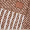 Alpaka ve yün karışımı Mocha/Beige