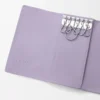 Anagram anahtarlık, çakıl desenli dana derisi, Dirty Mauve