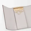 Anagram anahtarlık, çakıl desenli dana derisi, Light Ghost Grey