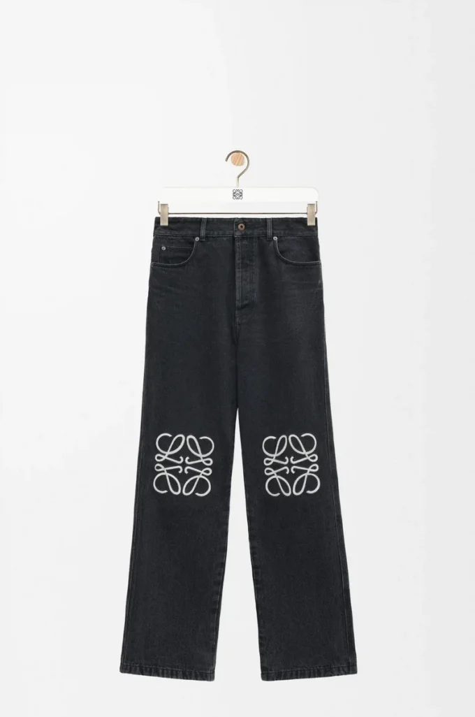 Anagram baggy kot pantolon, kot, siyah