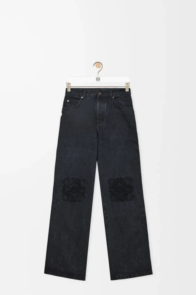 Anagram baggy kot pantolon, kot, siyah