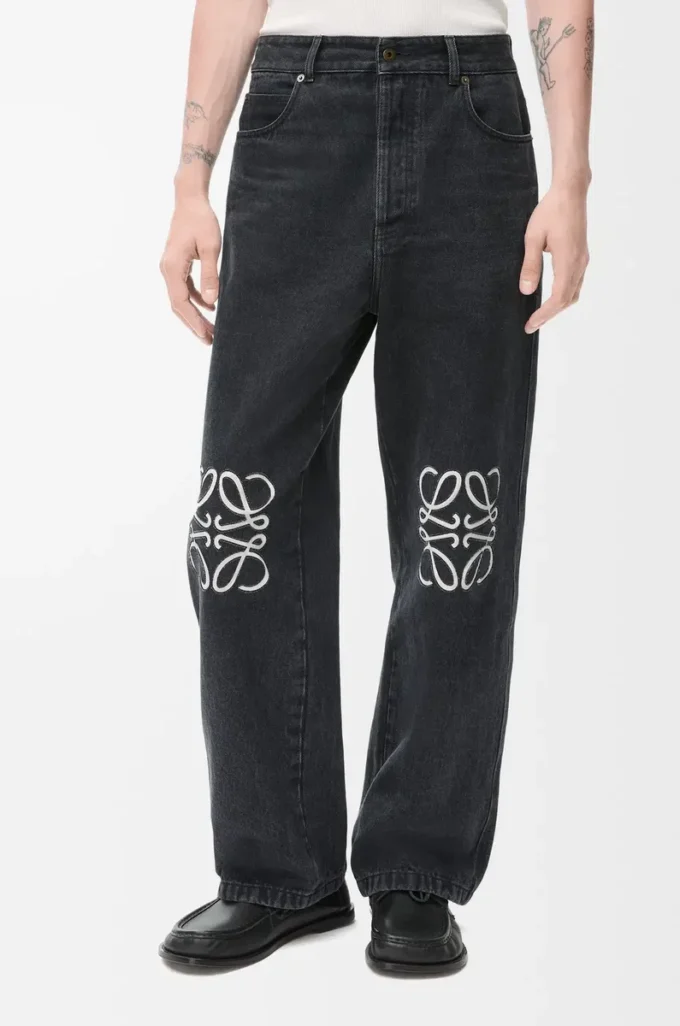 Anagram baggy kot pantolon, kot, siyah