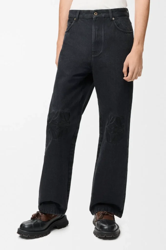 Anagram baggy kot pantolon, kot, siyah