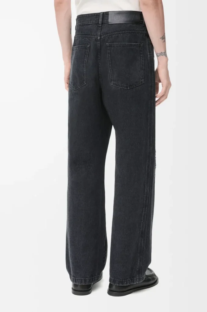 Anagram baggy kot pantolon, kot, siyah