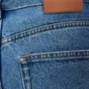 Anagram bol kesim kot pantolon Mid Blue Denim