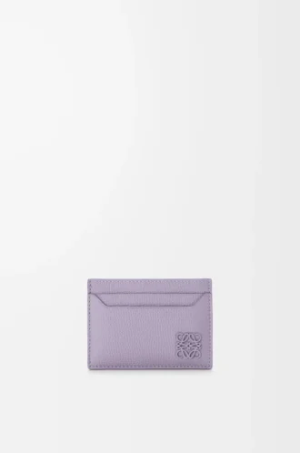 Anagram düz kartlık, çakıl desenli dana derisi Dirty Mauve