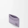 Anagram düz kartlık, çakıl desenli dana derisi Dirty Mauve