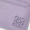 Anagram düz kartlık, çakıl desenli dana derisi Dirty Mauve