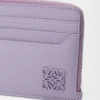 Anagram kare bozuk para kartlık, çakıl desenli dana derisi Dirty Mauve
