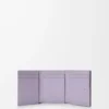 Anagram üç katlı cüzdan, çakıl desenli dana derisi Dirty Mauve