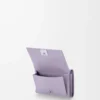Anagram üç katlı cüzdan, çakıl desenli dana derisi Dirty Mauve