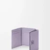 Anagram üç katlı cüzdan, çakıl desenli dana derisi Dirty Mauve