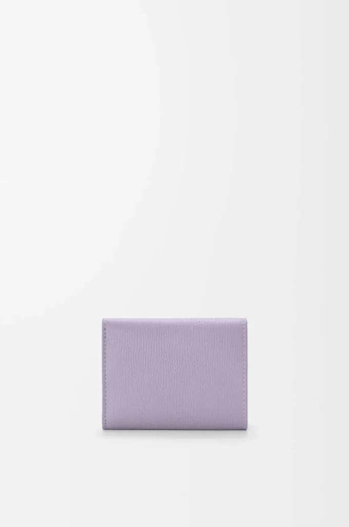 Anagram üç katlı cüzdan, çakıl desenli dana derisi Dirty Mauve