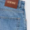 Anagram şort, denim Yıkanmış Denim