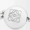 Anagram Pebble kolye, gümüş ve kristallerden yapılmış Gümüş/Çok renkli