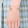 Anagram Pebble manşet, gümüş, altın kaplama