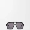 Aviator Slim güneş gözlüğü Siyah