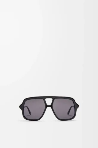 Aviator Slim güneş gözlüğü Siyah
