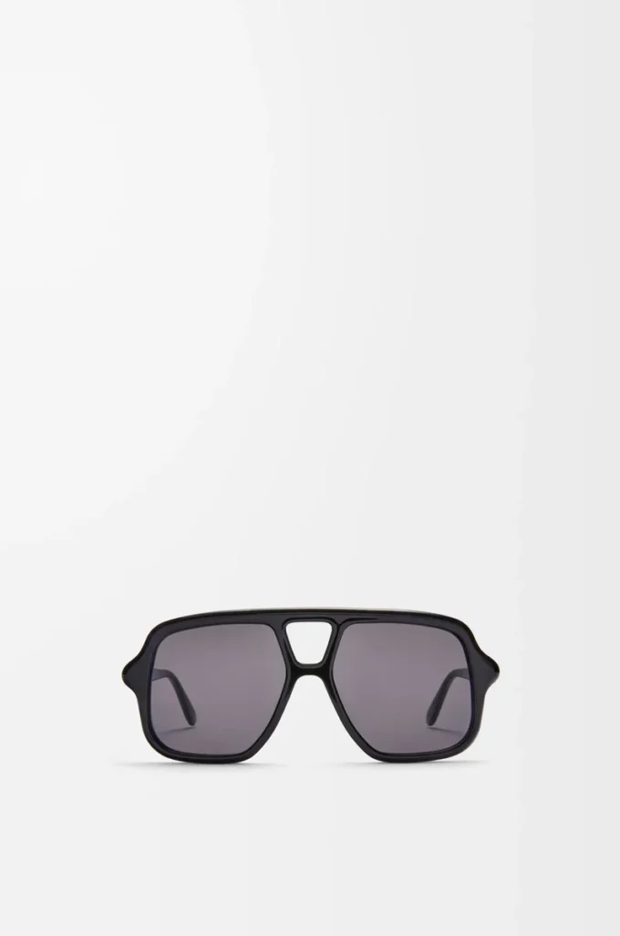 Aviator Slim güneş gözlüğü Siyah