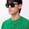 Aviator Slim güneş gözlüğü Siyah