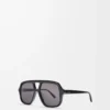 Aviator Slim güneş gözlüğü Siyah