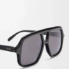 Aviator Slim güneş gözlüğü Siyah