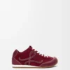 Ballet Runner 2.0 astarsız geyik derisi ve bitkisel tabaklanmış dana derisi Burgundy