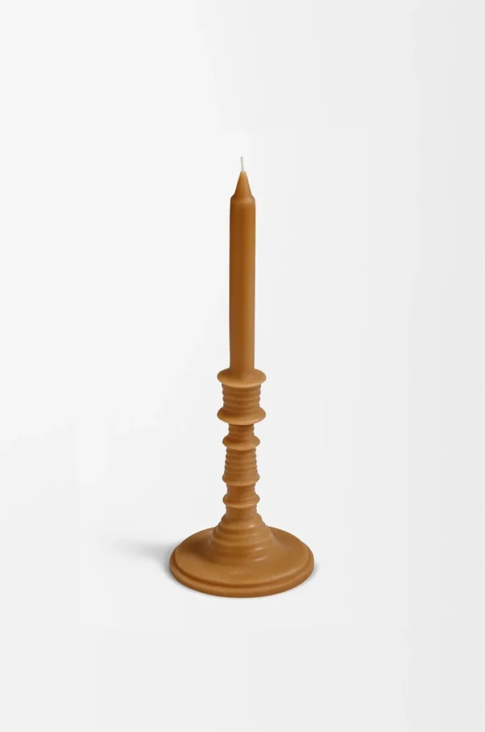 Bronz balmumu mumluk Amber