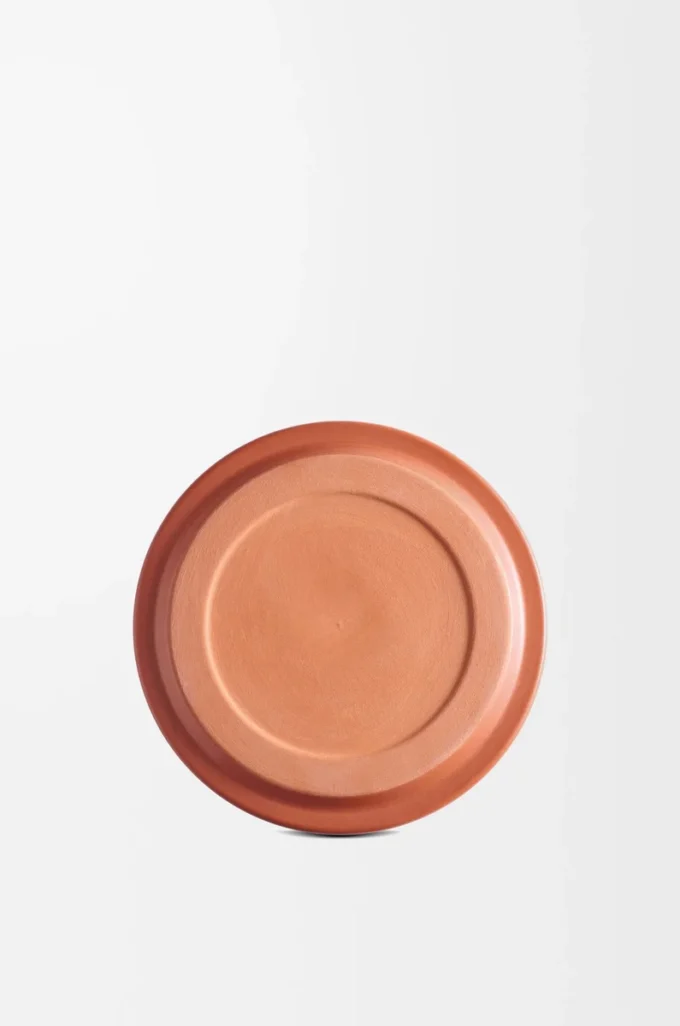 Büyük mum kapağı Terracotta