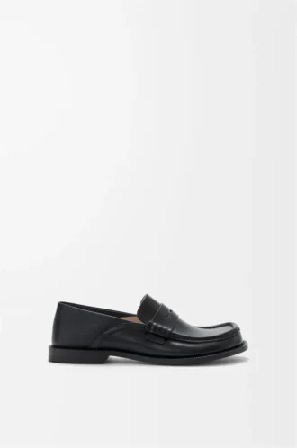 Campo flap arka loafer, mumsu dana derisi Siyah