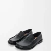 Campo flap arka loafer, mumsu dana derisi Siyah