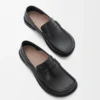 Campo flap arka loafer, mumsu dana derisi Siyah