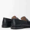 Campo flap arka loafer, mumsu dana derisi Siyah