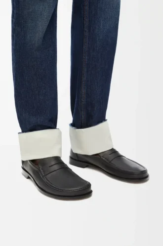 Campo loafer, dana derisi, Siyah