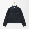 Denim Anagram ceket Siyah