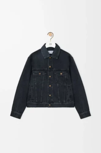 Denim Anagram ceket Siyah
