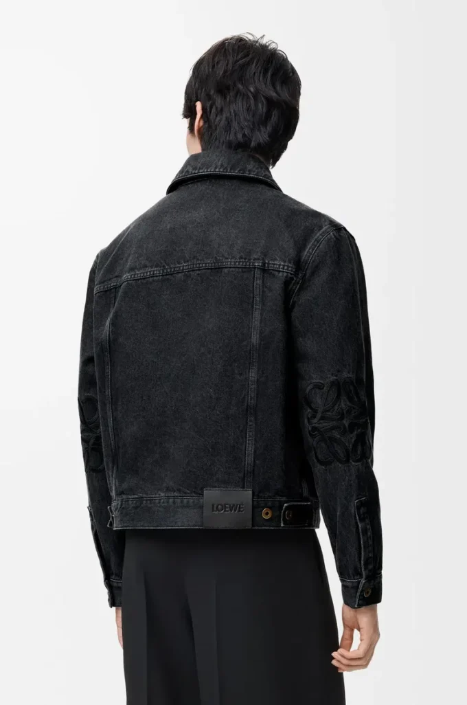 Denim Anagram ceket Siyah