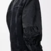 Denim Anagram ceket Siyah