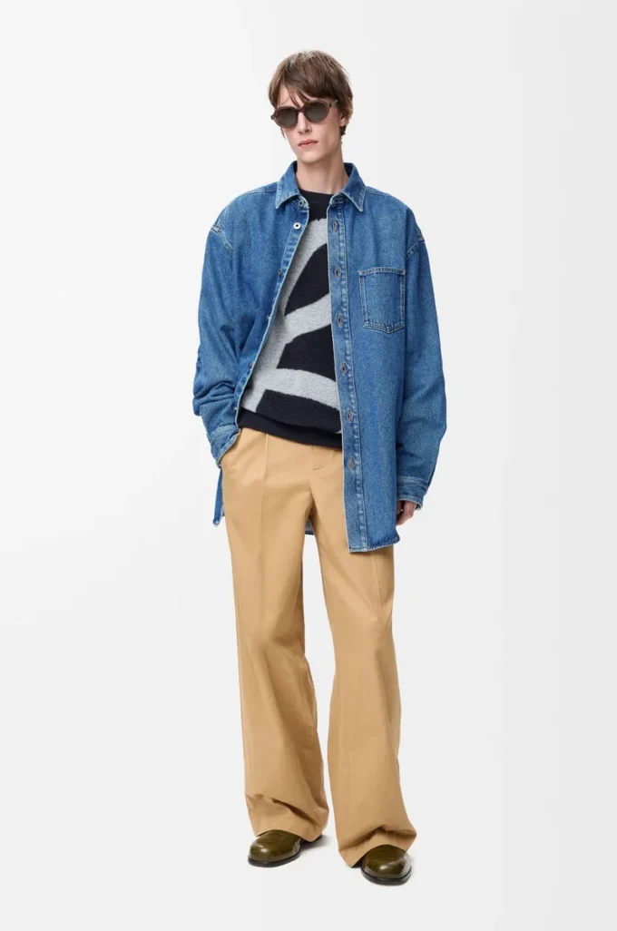 Denim Anagram overshirt Orta Mavi Denim