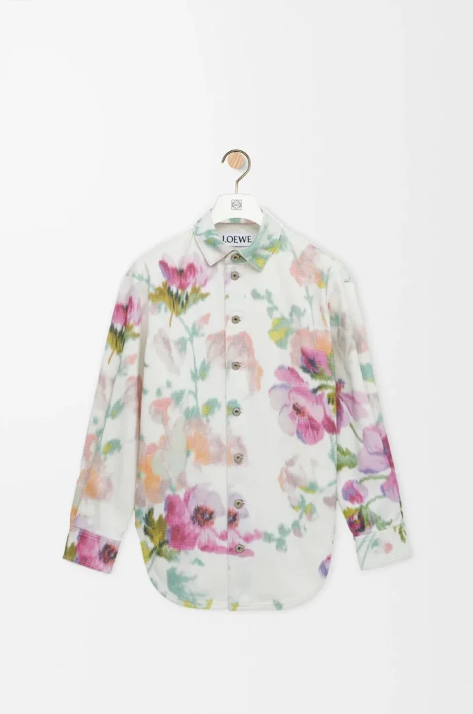 Denim Beyaz/Pembe Overshirt