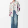 Denim Beyaz/Pembe Overshirt