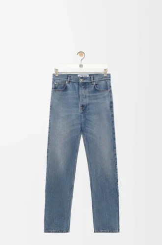 Denim Blue düz paça kot pantolon