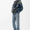 Denim Blue düz paça kot pantolon