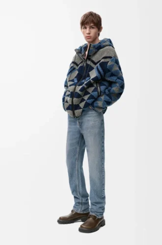 Denim Blue düz paça kot pantolon
