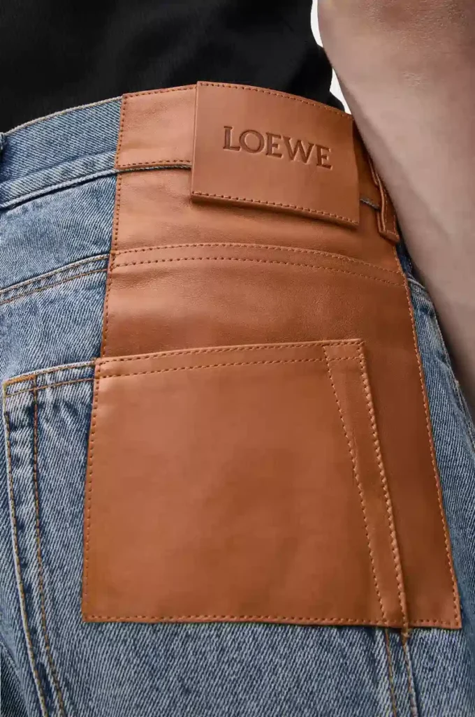 Denim Blue düz paça kot pantolon