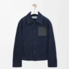 Denim iş kıyafeti ceket İndigo Mavisi