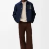 Denim iş kıyafeti ceket İndigo Mavisi